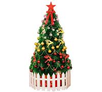 HXFFXHF Sapin de Noël en Aiguille de Pin Artificiel,Sapin de Noël de Luxe Premium Magnifiques Décorations et Ornements d'Arbres de Noël-C 120cm(4ft) Le Nouveau