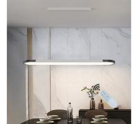 HXFFXHF Table à Manger à la luminaire à LED Kitchen Island Island Chandeliers, dimmable avec télécommande, 30 W Plafond Lautres, réglable en Hauteur, éclairage de Lustre de Conception Moderne