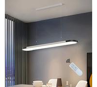 HXFFXHF Table à Manger à la luminaire à LED Kitchen Island Island Chandeliers, dimmable avec télécommande, 30 W Plafond Lautres, réglable en Hauteur, éclairage de Lustre de Conception Moderne