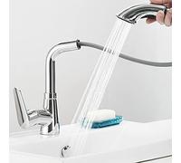 HXFFXHF Tapis de Salle de Bain avec Pull en Laiton Chaud et Eau Froide Téles Multi-Fonction de la Salle de Bain Multi-Fonction du Laiton-Chrome