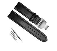 HXFFXHF Véritable sangle de montre en cuir pour citoyen AT8020 JY8078 Bracelet à boucle pliante
