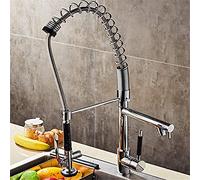 HXFFXHF Zedaro Tous Robinet de Cuisine en cuivre Lavage du Bassin de légumes Robinet Hot Water Mixer mélangeur de Robinet Flume Spring Tire Out Head Spray Head High Pressure Robinet