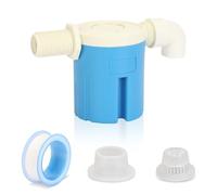 HXH Robinet flotteur à contrôle automatique du niveau d'eau, type intérieur, robinet flotteur d'eau latéral en plastique de 2,5 cm, facile à installer et durable, bleu, convient pour réservoir d'eau