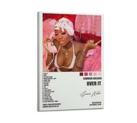 HXHDESIGN Impression sur toile pour chambre à coucher, salon - Décoration murale avec cadre - Motif Summer Walker Over It - 50 x 75 cm