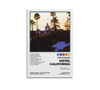 HXHDESIGN Impression sur toile sans cadre pour chambre à coucher et salon The Eagles-hotel California - 60 x 90 cm