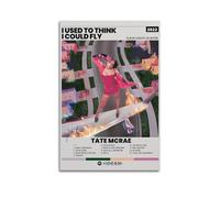 HXHDESIGN Tate Mcrae-I Used To Think I Could Fly - Impression sur toile pour chambre à coucher et salon - 50 x 75 cm - Sans cadre