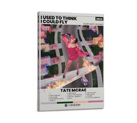 HXHDESIGN Tate Mcrae-I Used To Think I Could Fly Poster Impression sur toile pour chambre à coucher Salon Décoration murale 60 x 90 cm Cadre