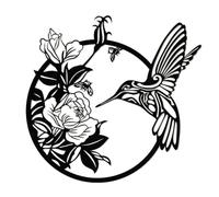 Hxhsgmeh 1 PCS Lune Papillon Décoration Murale en Métal Boho Fleur Mur Art Jardin Cour Clôture Décoration pour Intérieur Salon Chambre et Extérieur Jardin Cour Clôture Décor
