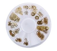 Hxhsgmeh 12 sortes d'Autocollants d'or pour l'art d'ongles(10 pieces par sorte)