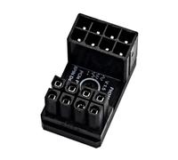 Hxhsgmeh Adaptateur d'alimentation pour carte graphique coudé 180°, GPU PSU connecteur de direction PCI-E 8 broches rotatif artefact PH38B+