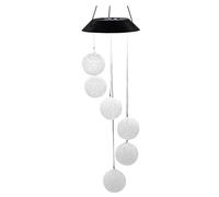 Hxhsgmeh Carillon Éolien Suspendu à Énergie Solaire pour L'Extérieur, Carillons Éoliens Uniques, Décoration de Jardin de Cour Extérieure, Meilleurs Cadeaux pour Maman, Installation Facile, Facile à Ut
