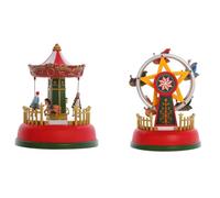 Hxhsgmeh Carrousel lumineux de Noël musicale de Noël pour chambre d'enfant Décoration de maison Cadeau