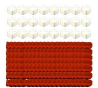 Hxhsgmeh Ensemble pour Une Nuit Romantique de la Saint-Valentin pour : 24 Bougies LED Romantiques sans Flamme avec 2000 Pétales de Rose Artificielle.