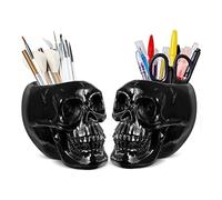 Hxhsgmeh Lot de 2 porte-pinceaux de maquillage squelette pour pinceaux de maquillage - Facile à installer - Facile à utiliser