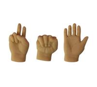 Hxhsgmeh Lot de 3 mini gants amusants pour chats et chiots, fournitures en caoutchouc mignonnes pour chats, mains en caoutchouc extensibles