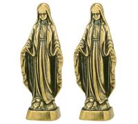 Hxhsgmeh Notre-Dame Décoration religieuse de Noël Nativité Ornement Notre-Dame Statue de Jésus Statue religieuse Affichage de bureau