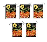 Hxhsgmeh Numéro 4 Décoration Halloween Drapeau Jardin Cour Jardin Décoration Fond Extérieur Vacances Drapeau Fond