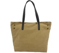Hxhsgmeh Original Art Toile Sac Simple Wild College Vent Sac à Bandoulière Big Bag Casual Enfant Sac Shopping Trend Big Bag Kaki, kaki, 42*12*34cm