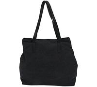 Hxhsgmeh Original Art Toile Sac Simple Wild College Vent Sac à Bandoulière Big Bag Casual Enfant Sac Shopping Trend Big Bag Kaki, Noir , 42*12*34cm