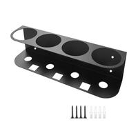Hxhsgmeh Porte-bouteilles multi-usages facile à installer - Matériel de montage mural inclus - Support de rangement robuste avec revêtement en poudre - 4 trous