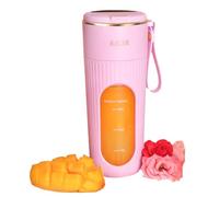 Hxhsgmeh Presse-agrumes Tasse Rechargeable Fils Petit Presse-agrumes Portable Tasse Multifonctionnel Mélangeur de Fruits Entièrement Automatique pour Usage Ménage Rose