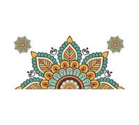 Hxhsgmeh Sticker mural Mandala autocollant mural autocollant mural décoration autocollante pour salon 1 pièce