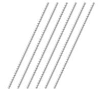 HXJDAM 6 pcs Barres Inox 4mm x 300mm - Barre Acier 304 Haute Dureté pour Soudure/Modélisme/DIY, Rond Inox Anticorrosion, Alternative Supérieure aux Tiges en Plastique & Tube en Fer Rond