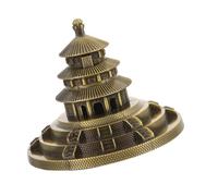 HXLTHINGS Décoration de Statue Statue de modèle d'architecture Style Chinois, Artisanat du Paradis en métal, décor Vintage à Collectionner intérieure