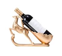 HXLTHINGS Décoration de Statue Statue de Renne, Sculpture cerf, Porte-Bouteille vin, Accessoire Table Unique, décoration intérieure(Gold B)