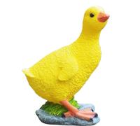 HXLTHINGS Statue d'extérieur Figurine de Canard en résine, Canards à Fourrure, Vraies Couleurs, Statue Jardin, Anti-décoloration Décoration sculpturale(Yellow)