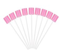 HXMJIED Lot de 100 écouvillons bucco-dentaires pour soins bucco-dentaires, tampons en éponge jetables pour soins bucco-dentaires, outil de nettoyage des dents, bâtonnets en mousse pour soins