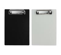 HXMJIED Lot de 2 petits porte-blocs en plastique, porte-bloc A5, porte-bloc noir, porte-bloc standard A5, porte-bloc de format A5, petit porte-bloc avec clip bas, mini porte-bloc de 15,2 x 22,9 cm