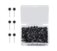 HXMJIED Lot de 400 punaises noires à tête de 1,6 cm pour tableau d'affichage, tableau d'affichage