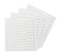 HXMJIED Lot de 660 perles autocollantes à dos plat pour la beauté du visage, perles rondes à coller sur les perles de tailles assorties (3 mm/4 mm/5 mm/6 mm)