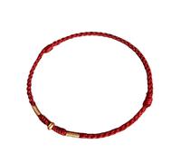 HXNH Bracelet réglable avec perles dorées et cordon rouge pour l'amitié, tissé à la main, accessoire de Nouvel An