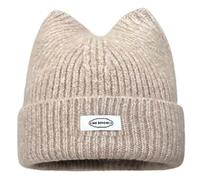 HXNH Chapeau d'hiver pliable et coupe-vent avec oreilles de chat souples pour étudiants et adultes avec lettres autocollantes