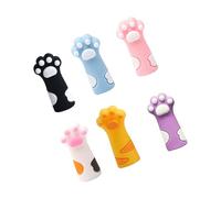 HXNH Lot de 6 capuchons de crayon en silicone résistant à la mastication pour enfants, étudiants, récompenses, cadeaux d'anniversaire