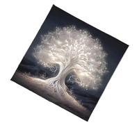 HXNH Nappe de tarots, nappe d'autel, tissu blanc, arbre, astrologie, nappe de divinations, tissu, tapisserie, décoration murale, autels, cartes de tarots