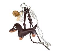 HXNH Porte-clés vintage en forme de teckel - Style unique - En polyuréthane robuste - Pour décoration de sac et de clés - Utilisation quotidienne, CF., T1