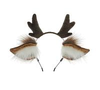 HXNH Serre-tête en forme de bois de renne en peluche - Accessoire de déguisement pour fête costumée