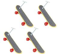 HXNH Tiny Pet Skateboard Set de 4 accessoires d'entraînement pour oiseaux pour perroquets reptiles Jouet d'exercice interactif divertissement pour animal domestique Skateboard pour perroquets