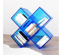 hxoity Album CD Étagère Transparente Range-CD Cadre De Rangement Boîte Étagère De Rangement Multifonctionnelle Étagère À Livres En Acrylique Bureau À Domicile