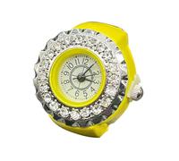 hxoity Bague De Montre Digitale Dorée pour Les Femmes Hommes Tour De Montre avec Cadran Numérique Cadran Ajustable Extensible Bracelet Montre-Bracelet À Doigt pour Femme, Cadeau Étudiant pour Enfants