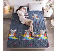 hxoity Matelas D'appoint Pliable 1cm Fin Polyester Gain De Place Tapis Futon Sol pour Maison Appartement Camping-Car Doux Antidérapant Japonais Tatami Style Cartoon Dortoir Étudiant Canapé Respirant