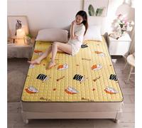 hxoity Matelas D'appoint Pliable 1cm Fin Polyester Gain De Place Tapis Futon Sol pour Maison Appartement Camping-Car Doux Antidérapant Japonais Tatami Style Cartoon Dortoir Étudiant Canapé Respirant
