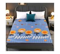 hxoity Matelas D'appoint Pliable 1cm Fin Polyester Gain De Place Tapis Futon Sol pour Maison Appartement Camping-Car Doux Antidérapant Japonais Tatami Style Cartoon Dortoir Étudiant Canapé Respirant