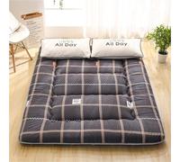 hxoity Matelas De Futon Japonais 10 Cm D'épaisseur Tapis De Couchage Tatami Tapis De Pliage des Dortoirs D'étudiant Matelas Pliant Roulable Soft Nonlip Mâtelas De Couchage Double Canapé-lit Au Sol