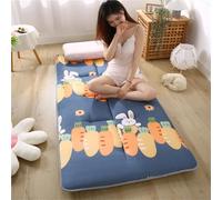 hxoity Matelas Futon Japonais 4cm Tatami, Pliable Doux Brossé Antidérapant