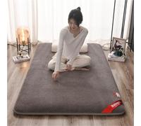 hxoity Matelas Futon Japonais Épaisseur 5 Cm Tapis De Sol Tatami Tapis Respirant 4 Saisons Matelas Pliable Épais Et Moelleux Surmatelas Déroulable pour Lit D'appoint Tapis De Camping Portables