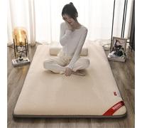 hxoity Matelas Futon Japonais Épaisseur 5 Cm Tapis De Sol Tatami Tapis Respirant 4 Saisons Matelas Pliable Épais Et Moelleux Surmatelas Déroulable pour Lit D'appoint Tapis De Camping Portables